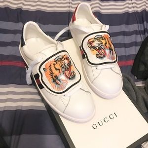gucci ace sneakers with patches